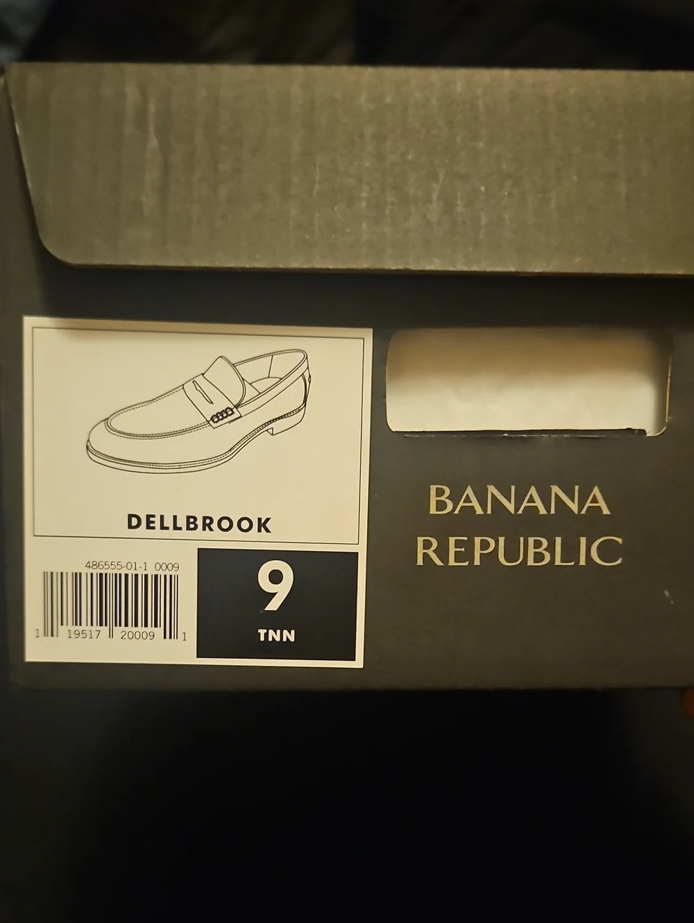 Banana Republic DellBrook Italian Leather Loafer Size 9 Mens